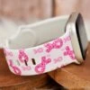 Pink Breast Cancer Awareness Ribbon Band For Apple/Fitbit/Samsung Watch -Watch Store mn 78oi78ol89l89