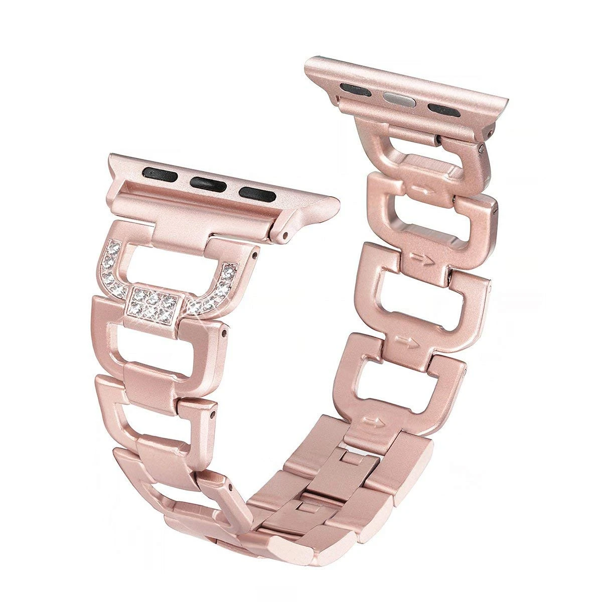 Secbolt Bling Band Compatible Apple Watch Band 38mm 40mm IWatch Series 4, Series 3, Series 2, Series 1, Diamond Rhinestone Stainless Steel Metal Wristband Strap, 4 Colors Available 3 Secbolt Bling Band Compatible Apple Watch Band 38mm 40mm IWatch Series 4, Series 3, Series 2, Series 1, Diamond Rhinestone Stainless Steel Metal Wristband Strap, 4 Colors Available