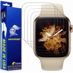 ArmorSuit [6 Pack] MilitaryShield Screen Protector For Apple Watch Series 5/ Series 4 (40mm) [Max Coverage] - Anti-Bubble HD Clear Film