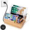 OthoKing Charging Station Organizer,Fast Charging Station For Multiple Device 5-Port USB Bamboo Wood Charging Dock,Universal Apple Watch Phone Pad And Android Like Samsung Cell Phones And Tablets -Watch Store s20883488