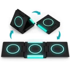 Unravel Wireless Charger 10W Universal Qi Multiple Device Charging Station For IPhone X/XR/XS/XS Max/8/8 Plus, Apple Watch, AirPods, Galaxy S10/S9/S9+/S8/S8+, Note 8/9, Nexus 4/5 (Glow-in-the-dark)