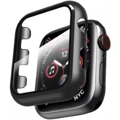 Smiling Case For Apple Watch Series 3 And Series 2 38mm With Buit In Tempered Glass Screen Protector- All Around Hard PC Protective Case High Definition Clear Ultra-Thin Cover For Apple Watch Series 3/2