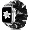 Scrunchie Watch Band Compatible With Apple Watch Band 38mm 40mm 42mm 44mm, Soft Replacement Elastic Wristband Compatible For IWatch Series 5 4 3 2 1 (D-Black Flower 38mm 40mm S) -Watch Store s20921757