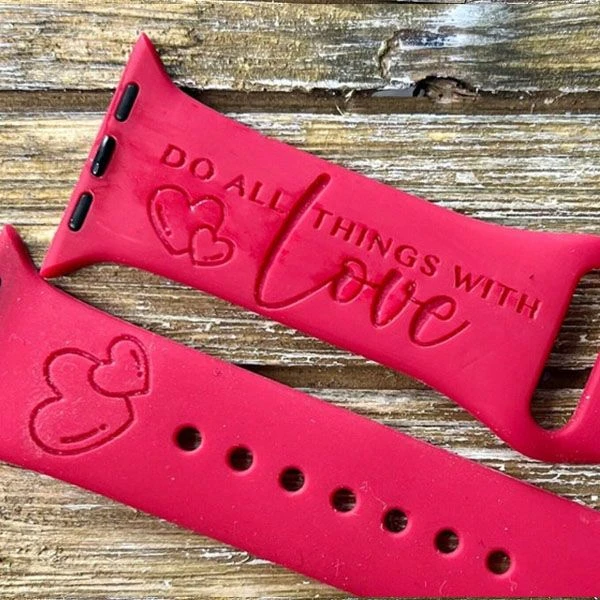 Do All Things With Love Watch Band For Apple Watch 5 Do All Things With Love Watch Band For Apple Watch - Image 3