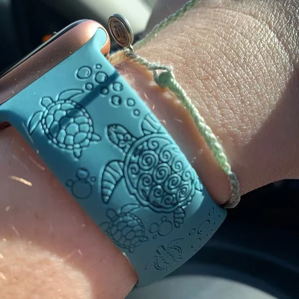 Sea Turtle Design Band For Apple/Fitbit/Samsung Watch 7 Sea Turtle Design Band For Apple/Fitbit/Samsung Watch - Image 5